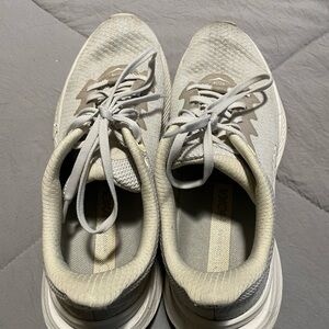 Hoka Light Gray Running Shoes